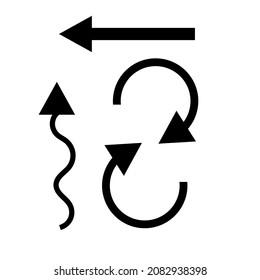 Arrow set. Different types of arrow icons.