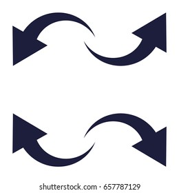 Arrow set up down left right vector eps10. Arrows set.
