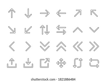 Arrow set icon. Arrows  sign and symbol 