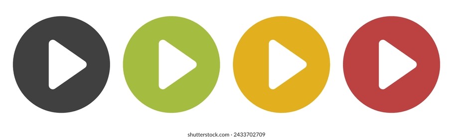Arrow set icon. Colored arrow symbols. Isolated vector graphic elements with arrows.