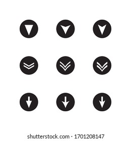 Arrow Set Icon In Trendy  Design Vector Eps 10