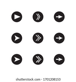 Arrow Set Icon In Trendy  Design Vector Eps 10