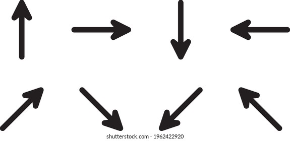 Icono De Juego De Flecha En El Vector De Diseño De Moda Eps 10