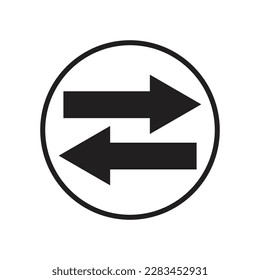 signo de ilustración vectorial de icono de conjunto de flecha.