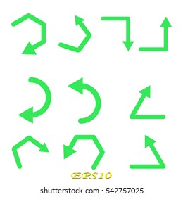 arrow set, icon, vector illustration eps10