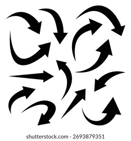 Conjunto de setas Infográficos ícone de seta do elemento de design