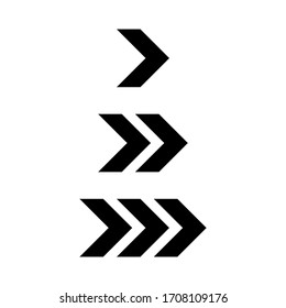 arrow set isolated on white background. vector illustartion