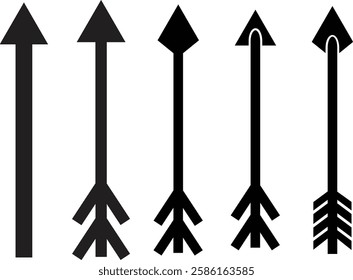 Arrow Set Isolated On White