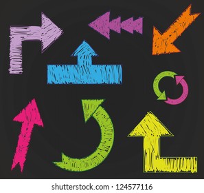 Arrow set made hand draw