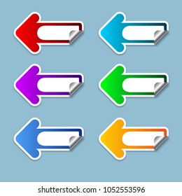 The arrow set on the left direction