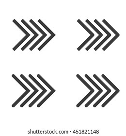An Arrow set on a white background