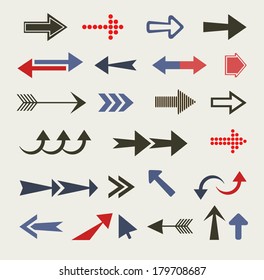 Arrow set, retro style 