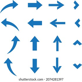 arrow set symbol icon vector. for web design