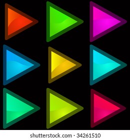 Arrow set vector. Vector set.