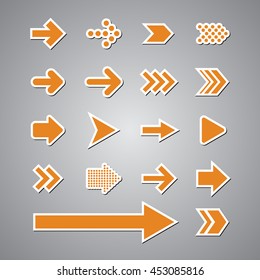 arrow set vector