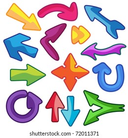 arrow set vector