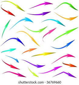 Arrow set vector for design.