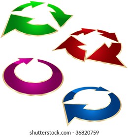 Arrow set vector for design.