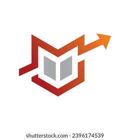 arrow shape business vector logo