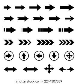 Mega colección de iconos de forma de flecha