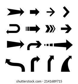 Arrow Shape Icon Set Suitable Design Stock Vector (Royalty Free ...