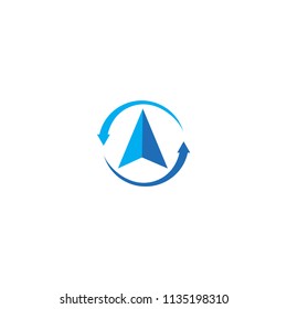 arrow shape logo design