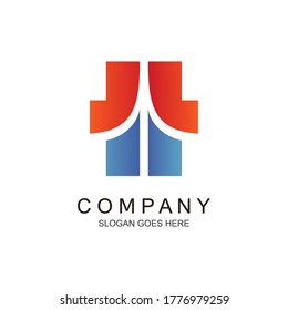 Arrow shape logo in vector