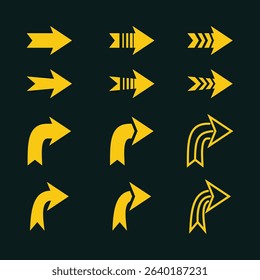 Arrow shape luxury trendy applicable design delightful abstract vector illustration artwork.eps