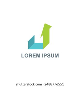 arrow shaped design logo design