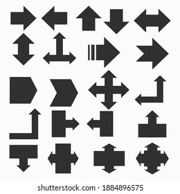 arrow shapes vector illustration template
