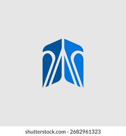 Logotipo de seta ou escudo com um toque étnico. Adequado para logotipos de empresas que operam nos setores da beleza e da moda.