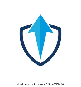 Arrow Shield Logo Icon Design