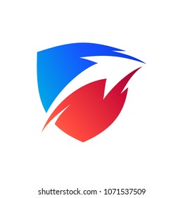 Arrow Shield Logo Template