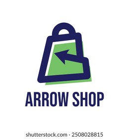 Arrow Shop Diseño de logo minimalista