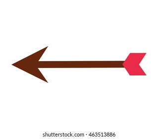 arrow shot silhouette icon vector isolated graphic