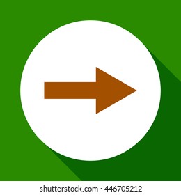 Arrow showing to the right.  Vector icon.