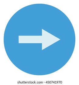 Arrow showing to the right.  Vector icon.
