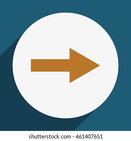 Arrow showing to the right.  Vector icon.