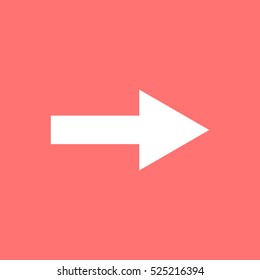 Arrow showing to the right.  Vector icon.