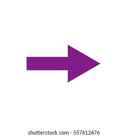 
Arrow showing to 
the right.  Vector icon.