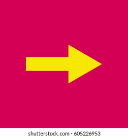 
Arrow showing to 
the right.  Vector icon.