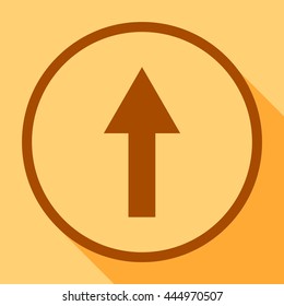 
Arrow showing to the top.Vector icon.