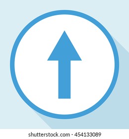 
Arrow showing to the top.Vector icon.