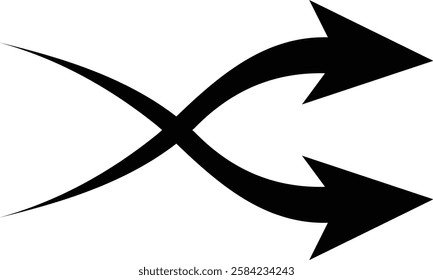 arrow showing wind air flow isolated on transparent background, air direction signs, cold fresh stream from air conditioner direction. air movement. Wind direction arrows. used for mobile apps.