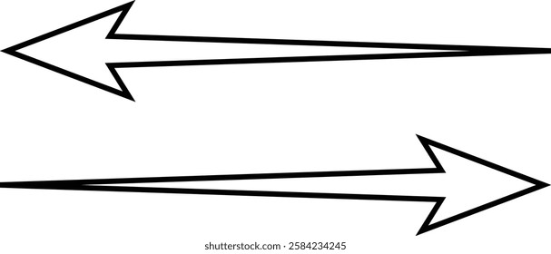 arrow showing wind air flow isolated on transparent background, air direction signs, cold fresh stream from air conditioner direction. air movement. Wind direction arrows. used for mobile apps.