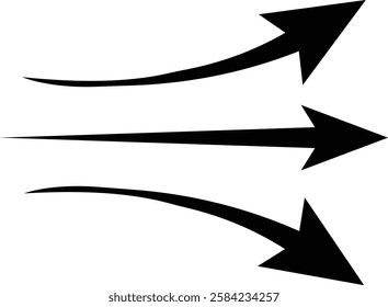 arrow showing wind air flow isolated on transparent background, air direction signs, cold fresh stream from air conditioner direction. air movement. Wind direction arrows. used for mobile apps.
