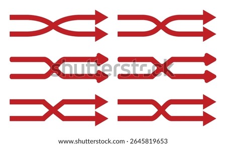 Arrow Shuffle icon, vector illustration for web mobile application.