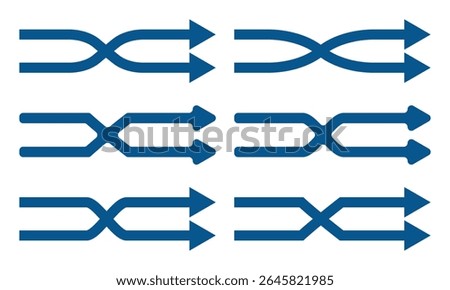 Arrow Shuffle icon, vector illustration for web mobile application. Flat, Metro, Simple design style.
