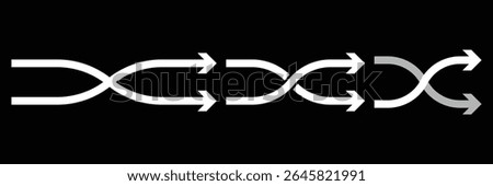 Arrow Shuffle icon, vector illustration for web mobile application. Flat, Metro, Simple design style.