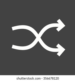 Arrow, shuffle, refresh icon vector image. Can also be used for arrows. Suitable for mobile apps, web apps and print media.